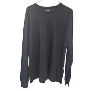 Old Navy Black Long Sleeve Thermal Top Womens Size Extra Large XL